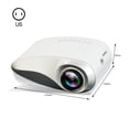 thumbnail image 1 of Mini Proyector Led Portátil 1080P 3D Hd Multimedia Home Theater Usb Vga Compatible Con Hdmi Tv Sistema De Cine En Casa matsuzay EL012974-00, 1 of 6