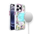 thumbnail image 2 of Bemz Hybrid Protective Cover with MagSafe Designed for iPhone 14 Case - Good Vibes | Blooming Flowers, 2 of 6