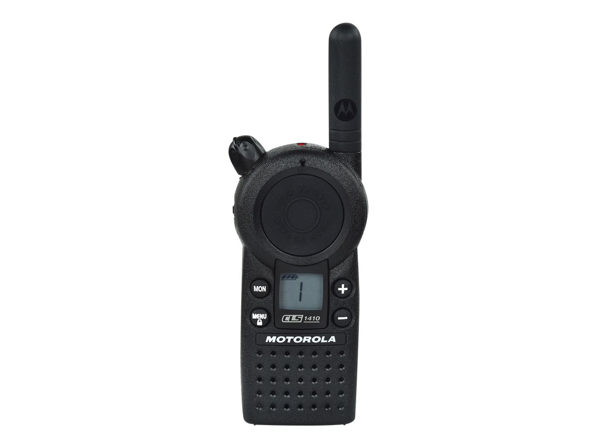 Motorola CLS1410 UHF Two-Way Radio with 4 Channels and Vibrate Alert