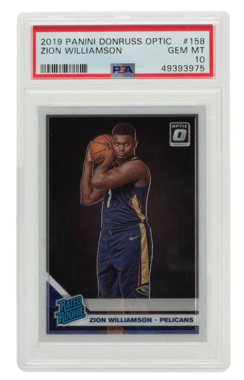 Zion Williamson 2019 Panini #158 NO Pelicans Donruss Optic Card PSA GM MT  10 - Walmart.com