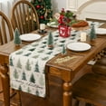 thumbnail image 4 of Christmas Table Runner, Christmas Tree Decorations Merry Christmas Runner for Table Seasonal Winter Decor for Indoor Outdoor Dining Table Decorations (13'''' x 72''''), 4 of 6