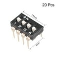 thumbnail image 3 of 20 Pcs, Black DIP Switch 1 2 3 4 Positions 2.54mm Pitch for Breadboards PCB, 3 of 3