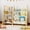 Small, variant on Toy Storage Organizer with Kids Bookshelf, Montessori Wooden Toy Organizer Book Shelf for Kids Rooms, Nursery, Playroom, Child, Baby, Toddler Bookcase, Toys Rack Fabric Sling Book Shelves