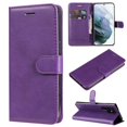 thumbnail image 1 of SaniMore for Samsung Galaxy S23 Ultra Case, with RFID Blocking [2 Card Slots] PU Leather Cover with Detachable Hand Strap Flip Kickstand Magnetic Wallet Cover for Samsung S23 Ultra, Purple, 1 of 7