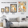 thumbnail image 3 of Artery8 Pembroke Welsh Corgi Dog Lover Cute Floral Living Room Artwork Framed Wall Art Print A4, 3 of 3