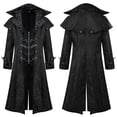 thumbnail image 4 of Men's Halloween Fancy Costume, Medieval Renaissance Costume Gothic Nobleman Outfit with Vintage Pattern, Cosplay Costume for Halloween Party, Renaissance Faire and Role Play, 4 of 4