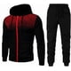 thumbnail image 1 of Conjunto deportivo informal con capucha para hombre, conjunto de chándal deportivo suave y elegante, ropa completa con cremallera completa, sudadera con capucha y pantalones, 1 of 5