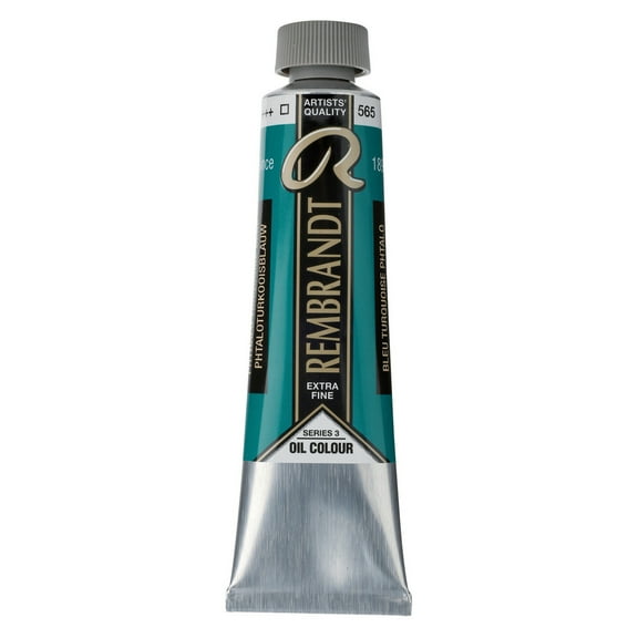 Rembrandt Artists' Oil Color, 40ml, Phthlo Turquoise Blue