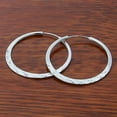 thumbnail image 3 of RSAMD 925 Sterling Silver 5cm Circle Hoop Earrings For Women Wedding Engagement, 3 of 3