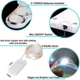 thumbnail image 7 of LINLIN LED Fairy Lights, LED Fairy String Lights Battery Operated, 1m 10 LEDs Sliver Wire Waterproof Bottle String Lights for Wedding Party Bedroom Indoor Outdoor Christmas Decoration, 7 of 7