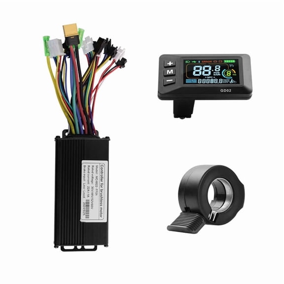 36V 48V 52V 22A Brushless Controller GD02 Meter LCD Display 130X Throttle Kit for Electric Scooter E-Bike Repair Kit