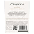 thumbnail image 6 of Menage a Trois Lavish Merlot California Red Wine, 750 ml Glass Bottle, 13.8% ABV, 6 of 7
