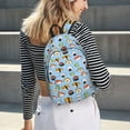 thumbnail image 5 of Disketp Kawaii Sushi (2) Mochila de Lona Estampada, Mochila Escolar de Viaje Ligera para Estudiantes y Portátil-Small, 5 of 5