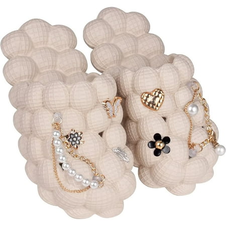 

Massage Bubble Slides Slippers for Women and Men Funny Lychee Non-slip Spa Slippers Gym House Slippers Shower Bedroom Slippers Reflexology Sandals for Ladies Soft Pillow Stress Relief Slide