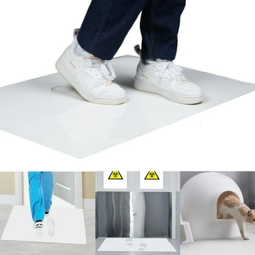AIWFL 36" x 24" Sticky Mats for Cleanrooms White Adhesive Mats 300 Sheets for Laboratories Homes Construction Sites and More Remove Dust and Dirt from Shoes