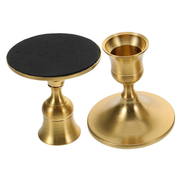 FOLOYORI Brass Candle Sticks Decorations 2Pcs 3In