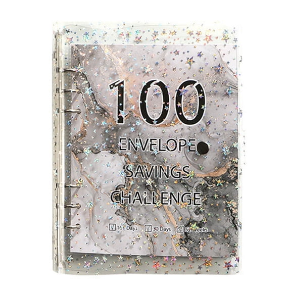 100 Envelope Challenge Binder Savings Binder for Save 5050 with Cash Envelopes for G22953