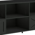 thumbnail image 7 of Dextrus Modern TV Cabinet with Vibrant LED Lights, 70" Entertainment Center, Fits TVs up to 80", Black, 7 of 7