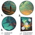 thumbnail image 3 of Designart "Gazing into the Cosmos IV" Space Metal Wall Art, 3 of 5