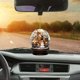 thumbnail image 5 of Adorno de muñeco de nieve | Colgante de bola de cristal acrílico con diseño de copo de nieve para decoración de árbol de Navidad, decoración colgante para el hogar, la oficina o el coche, 5 of 6