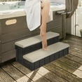 thumbnail image 5 of Confer Plastics Leisure Accents Deluxe Spa Hot Tub Steps, 36" W, Portobello, 5 of 9