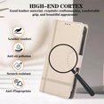 thumbnail image 2 of Compatible with iPhone XR Wallet Case, with Wrist Strap and Crossbody Strap, Make-up Mirror PU Leather Flip Credit Cell Cover Kickstand for iPhone XR Girls Women, Beige, 2 of 8