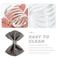 thumbnail image 5 of 12 piezas de hebillas de servilleta de metal, aro de servilleta de perla, suministros para mesa circular, 5 of 5