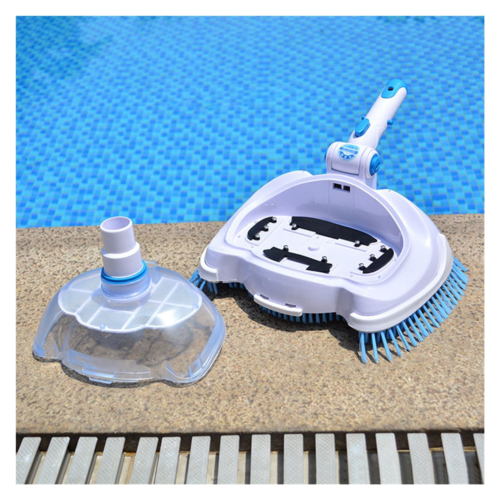 Swimming Pool Vacuum Head Brush Cleaner Transparent Manual Floating Objects Suction Machine Cleaning And Maintenance Tools ,Great Suction Power