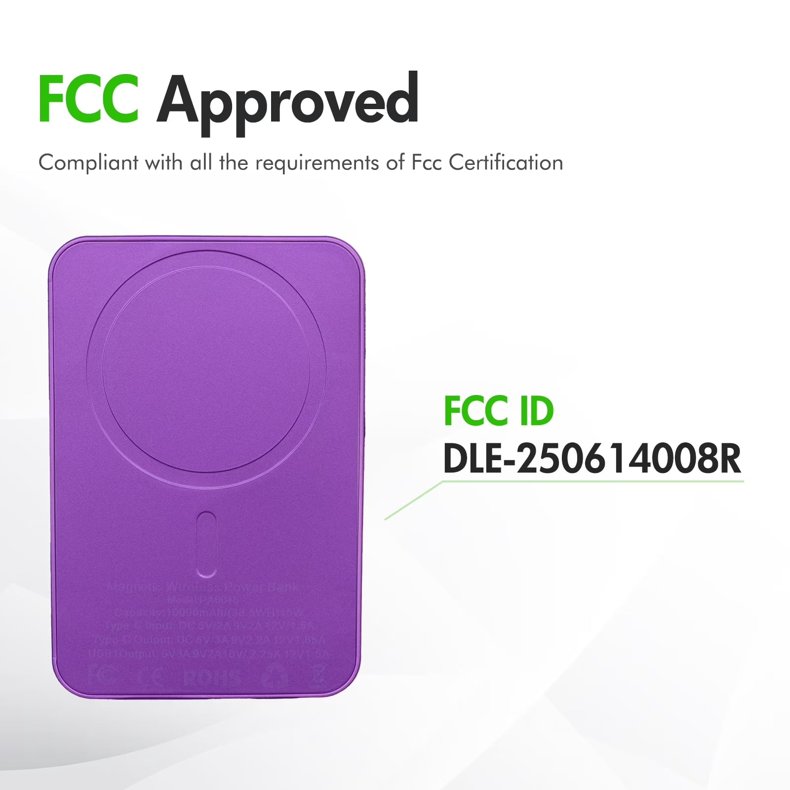Magnetic Wireless Portable Charger, 5000mAh Power Bank with PD20w Fast Charging, USB C in&Out Battery Pack, Compatible with Mag-Safe for iPhone 17/16/15/14/13 Series, Samsung, Android, and More