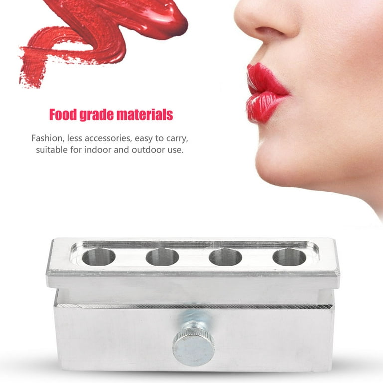 LYUMO DIY Lipstick Mold, Portable Aluminum Alloy Lipstick Mold
