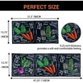 thumbnail image 3 of Kitchen Rug Set of 2, Farmhouse Kitchen Rug, Sunflower Kitchen Mat,Kitchen Rugs and Mats Non Skid Washable 16 x 31.5 in +16 x 47.3 in (Vegetable Rugs-1), 3 of 6