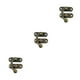 thumbnail image 4 of Scienceny Candado antiguo Cerradura de gancho Cerradura Hebilla oculta de protección Capturas Decoración Herrajes para muebles de Type1 NO1, 4 of 6