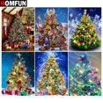 thumbnail image 2 of HOMFUN-Bordado de diamantes completo "Árbol de Navidad", pintura de diamantes, patrones de punto de cruz, diamantes de imitación sin terminar, decoración del hogar, 2 of 4