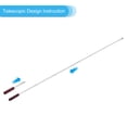 thumbnail image 4 of Unique Bargains 1.4M/4.6ft Telescopic Handheld Flagpoles,2Set Pointer Stick w Sponge Handle Red, 4 of 8