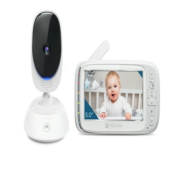 Motorola VM75 Video Baby Monitor w/ 5" Color Screen & Camera | Two-Way Talk, Lullabies, Remote Zoom