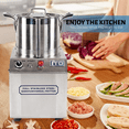thumbnail image 5 of WYZworks 550W Stainless Steel Commercial Grade Food Processor 1400RPM High Output 4L 17 Cup CE Certified Kitchen Fritter, 5 of 7