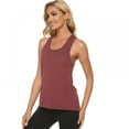 thumbnail image 5 of Baywell Women's Top Sexy Yoga Cross-I-Shirt Women's Yoga Sport Running Tank Top Yoga Shirt Red L, 5 of 8