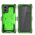thumbnail image 3 of Takfox Case For Motorola Moto G Power 5G 2025 ,Shockproof Heavy Duty Rugged Locking Swivel Holster Belt Clip Kickstand Full Body Hard Shell Phone Cover Case,Green, 3 of 7