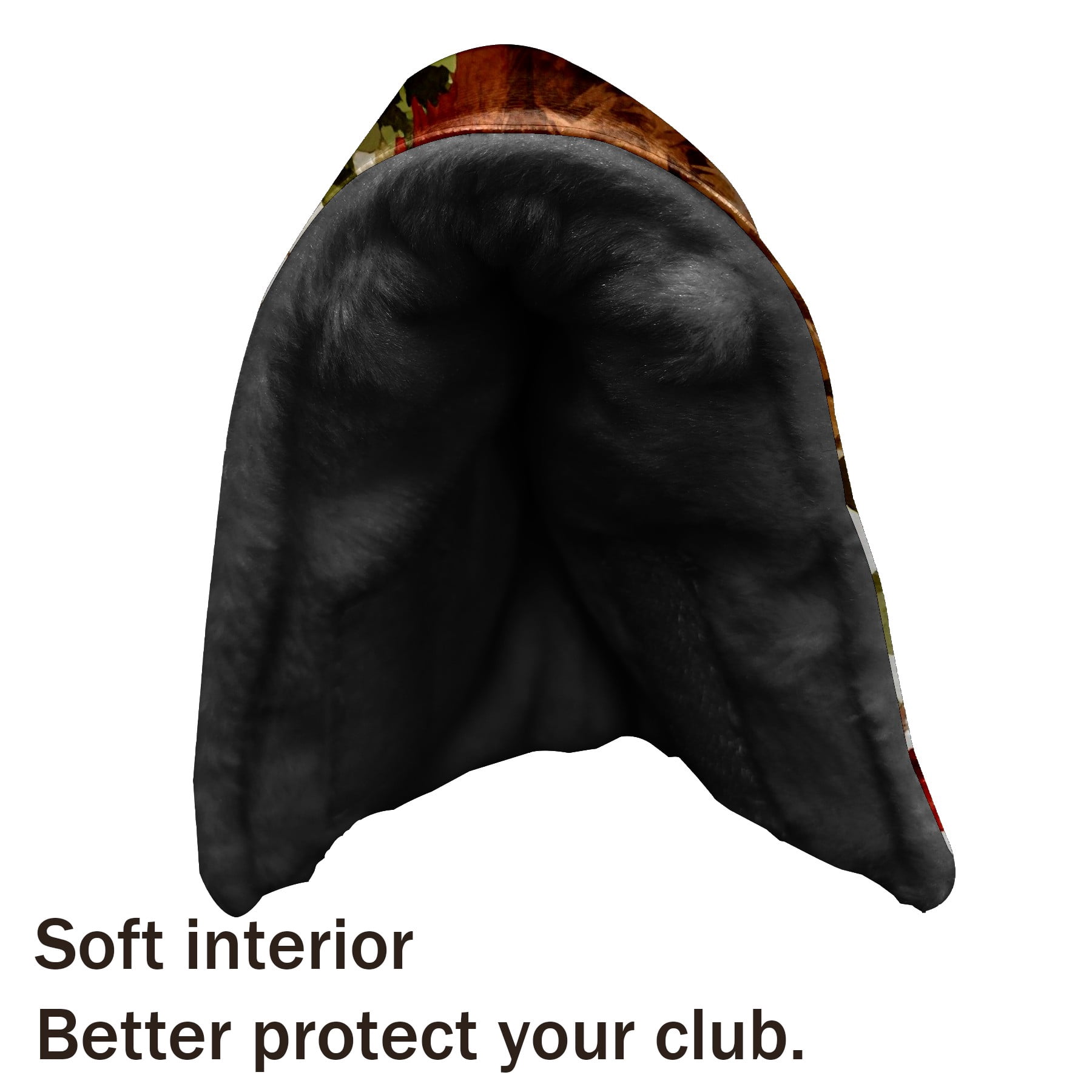 Golf Club Head Cover | Leather Golf Club Putte Headcover , Waterproof Golf Club Head Cover Set Driver Headcovers for Golf Clubs Men Women Fox