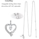 thumbnail image 5 of Joyería para el día de la madre, collar con colgante de corazón de plata 925, te amo, mamá, regalos de cumpleaños para mamá, joyas con piedras natales para mujer Sincero Electrónica, 5 of 5