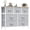Light Gray, variant on Ethovia 5-Drawer Fabric Storage Dresser, Sturdy Steel Frame with Wooden Tabletop, Wide Foldable Bins, Perfect for Bedroom, Hallway, and Entryway, White
