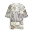 thumbnail image 6 of Bogo Womens Spring Summer Fashion 2025 Womens Tops Short Sleeve Loose Fit Blouses For Women Dressy Casual Short Sleeve White V Neck T Shirts Women Plus Size, 6 of 6