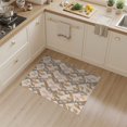 thumbnail image 2 of ODIKA 3'x5' Beige Pink Natural Geometric Washable Area Rug Contemporary Mid Century Interlocking Shapes Tessellated Mosaic for Hallway, Laundry Room, Non-Slip, Flatweave, Easy Care, 2 of 7