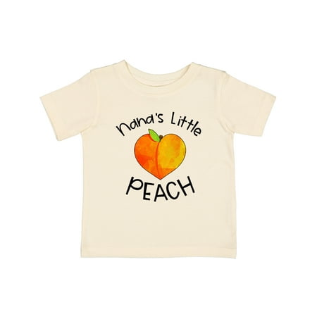 

Inktastic Nana s Little Peach Cute Peach Heart Gift Baby Boy or Baby Girl T-Shirt