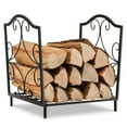 thumbnail image 1 of Costway 17" Firewood Rack Decorative Steel Firewood Storage Log Holder Indoor Outdoor, 1 of 10