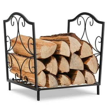Costway 17'' Firewood Storage Rack Steel Firewood Storage Log Holder