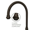 thumbnail image 3 of Whitehaus Vintage III Plus Bridge Faucet with Long Gooseneck Swivel Spout, Lever Handles and Solid Brass Side Spray, 3 of 4