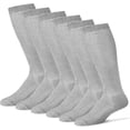 thumbnail image 2 of MDR Diabetic Over the Calf Length Crew Socks (12 Pair Pack) Seamless Cotton Blend Made in USA (Gray, 13-15), 2 of 5