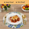 thumbnail image 4 of Spring Botanical Round 13 Inch Placemats Set of 8, Watercolor Floral Leaves Butterflies Beige HeatResistant Non Slip Place Mats for Dining Table, Wipeable Braided Kitchen Table Mats for Housewarming, 4 of 9