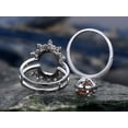 thumbnail image 6 of HeartsAndYou 2ct Natural Peach Morganite Halo Solitaire Ring and Guard 14k SOLID White Gold, 6 of 9